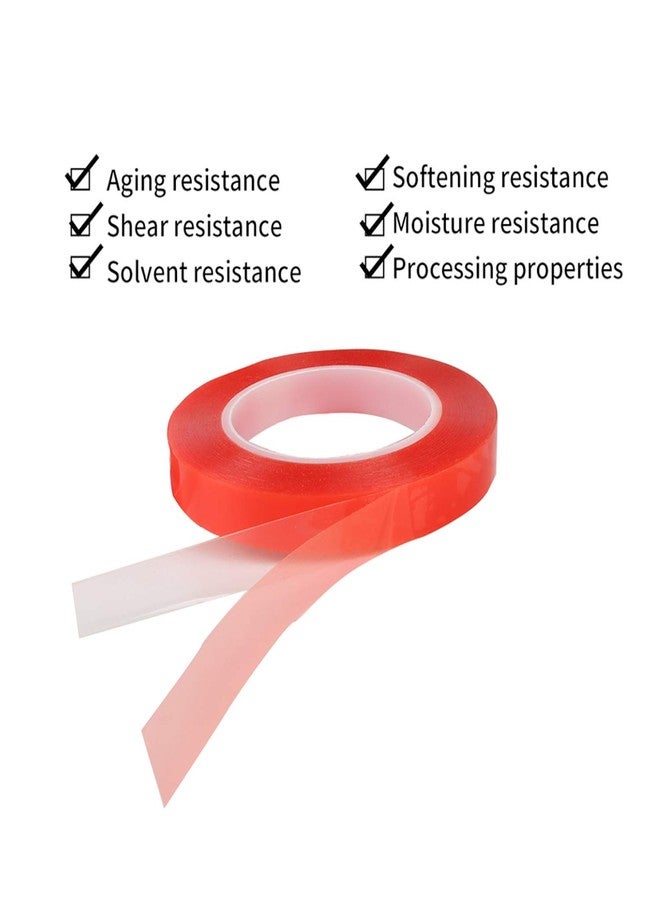 Kaisiking 15mm x 25M Wide Clear Double Sided Tape Two Sided Adhesive Tape Transparent Weatherproof Yards Outdoor Ultra Strength Industrial Mounting Tape - Image 2