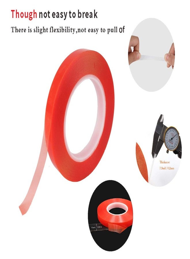 Kaisiking 15mm x 25M Wide Clear Double Sided Tape Two Sided Adhesive Tape Transparent Weatherproof Yards Outdoor Ultra Strength Industrial Mounting Tape - Image 3