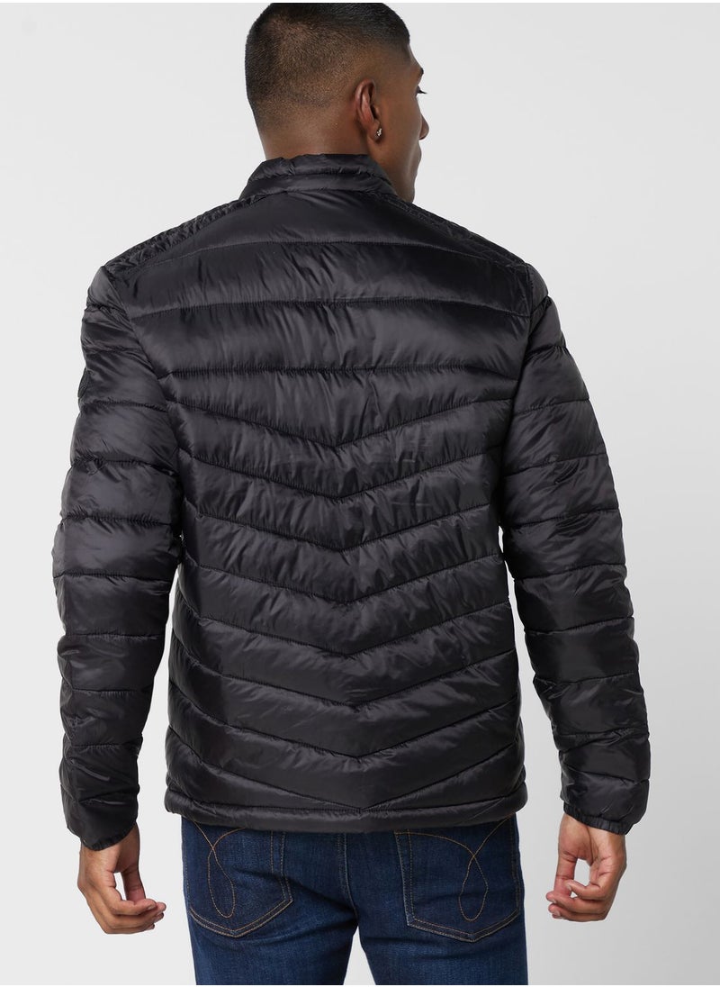 JACK & JONES - Zip Through Puffer Jacket - Image 1