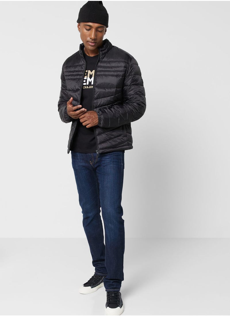 JACK & JONES - Zip Through Puffer Jacket - Image 1