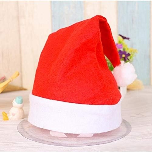 Niku Santa Claus Christmas Cap Hat for Adult & Kids | Party Pack of 12 | Comfortable Soft | Christmas Decorations - Image 2