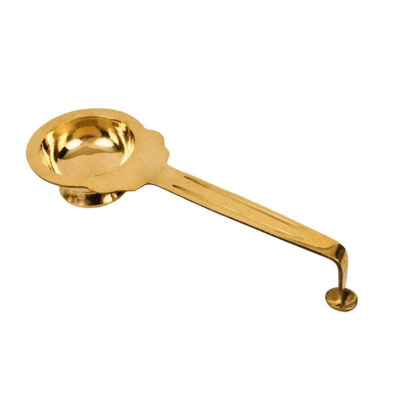 Putrika Kapoor Karpoor Diya Deepam Deepa Burner Brass Karpuram Aarti Aarathi Stand for Dhoop Puja Pooja Room Camphor Dani Holder for Home Office DecorationWeight187gm24cm35cm Ledal Big