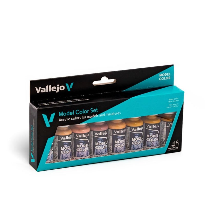 Vallejo - Model Color Face & Skin Tones Set | Modeling Acrylic Paints | 8 bottles x 18 ml (0.60 fl.oz.) - Image 3