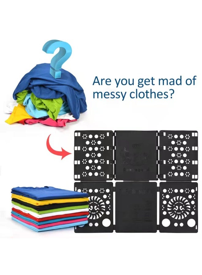 BoxLegend V3 Shirt Folding Board t Shirts Clothes Folder Durable Plastic Laundry folders Folding BoardsBlack - Image 2