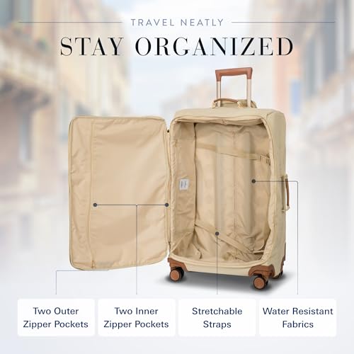 Bric's X-Bag Large Spinner with Frame - 27 Inch - Suitcases with Wheels - Checked Luggage - Sahara - Image 3