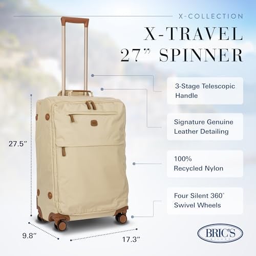 Bric's X-Bag Large Spinner with Frame - 27 Inch - Suitcases with Wheels - Checked Luggage - Sahara - Image 2