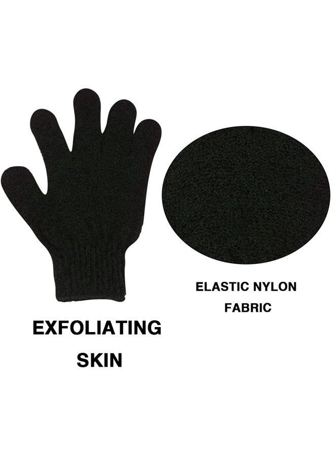 BOLITFU 4 Pack Self Tanning Mitt Applicator Kit, with Self Tanner Mitt, Self Tan Back Applicator, Exfoliating Glove, Flat Top Face Tanner Brush, Tan mit for Self Sunless Tanner (black)  - Image 4