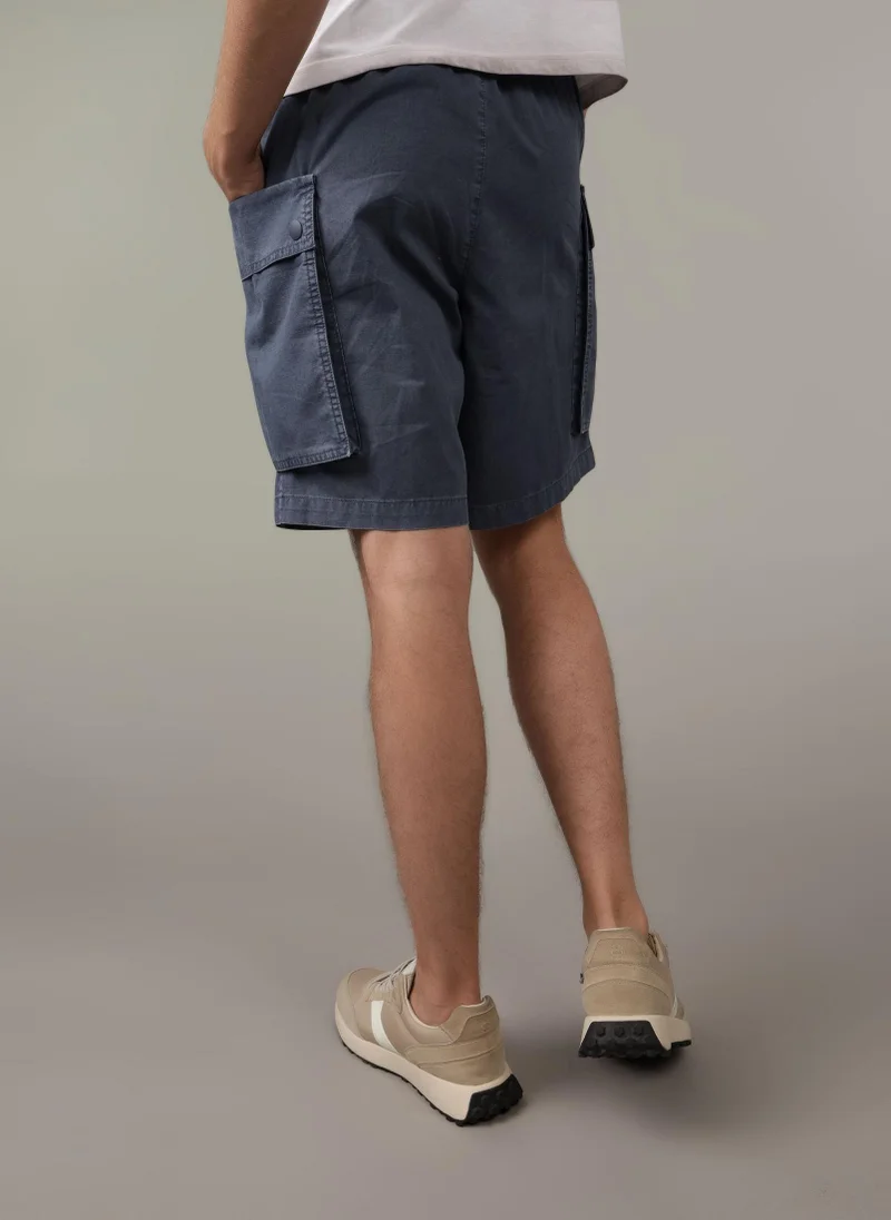 امريكان ايجل Linen Blend Cargo Shorts