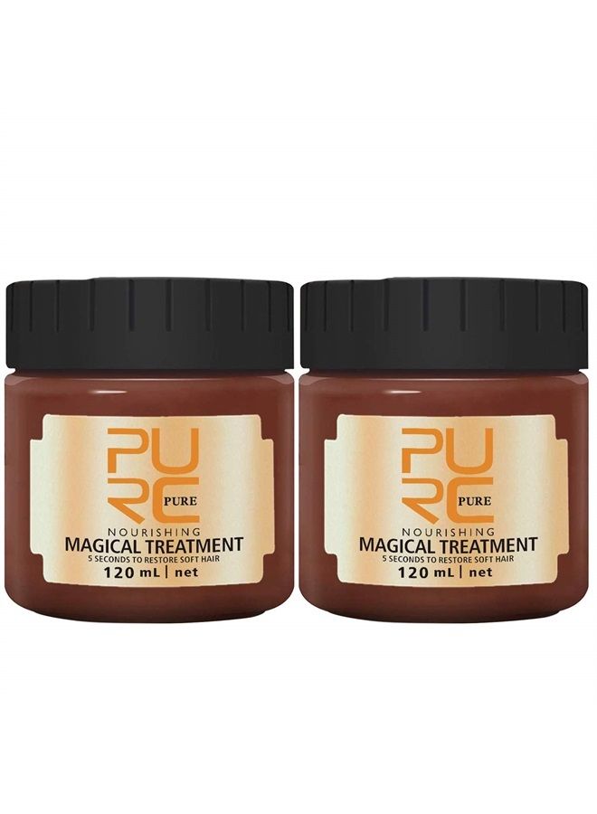 Maikoa 2PACK Hair treatment Magical Hair Mask Advanced Molecular 5 Seconds Repairs Damage Hair Root Hair Tonic Keratin Hair & Scalp Treatment (120ml) - Image 1