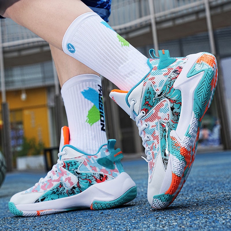 Basketball Shoes Men'S Youth Couple Sneaker Students Sports Competition Training Shoes Boys Fashion Trendy Shoes - Image 5