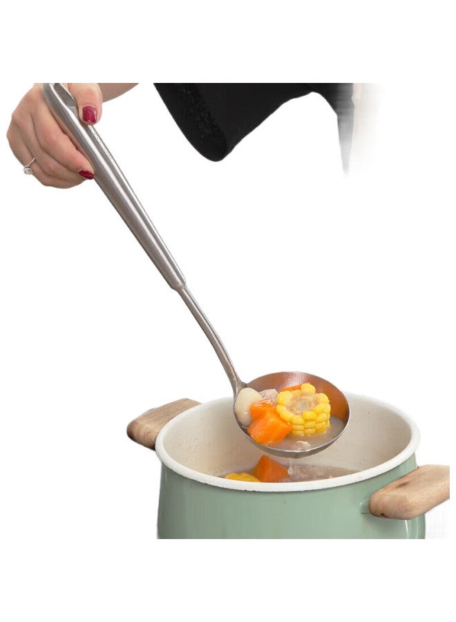 MAX COOK (Maxcook) Soup Ladle, 304 Stainless Steel Large Soup Spoon, Thickened Long-Handled Cooking Spoon, Porridge Ladle Mccu734 - Image 3