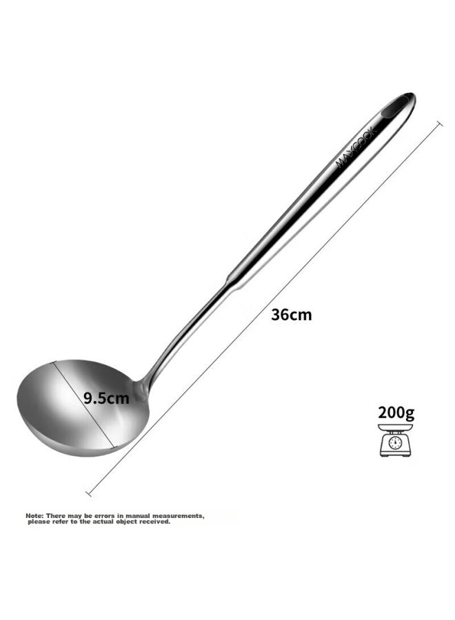 MAX COOK Meichun Soup Ladle, 304 Stainless Steel Large Soup Spoon, Thickened Long-handled Cooking Spoon, Porridge Ladle Mccu734 - Image 1