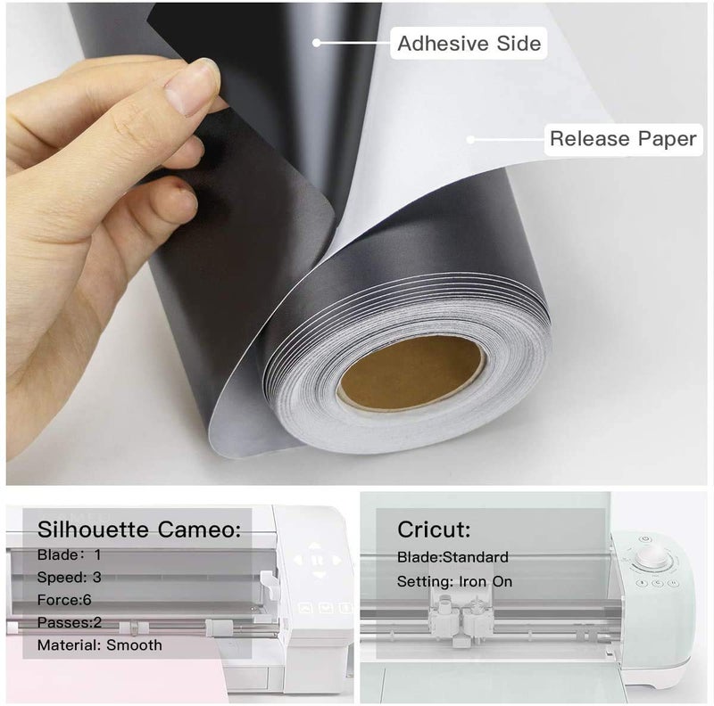 Raushik Black Matte Vinyl Car Wrap Sheet Roll Film Sticker Decal, Waterproof Car Styling Wrap Auto Vehicle Detailing Accessories Motorcycle, 12x48 Inch Roll - Image 4
