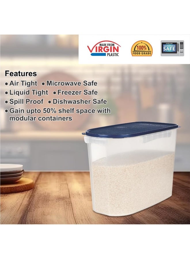 Signoraware Large 16 Litres Modular Multi-Purpose Plastic Containers with Lid | Food Grade BPA Free - Image 4