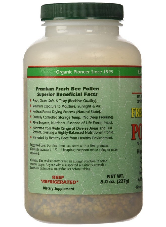 YS BEE FARMS حبوب لقاح النحل الطازجة من Y.S. Organics، 8 أونصات - Image 4