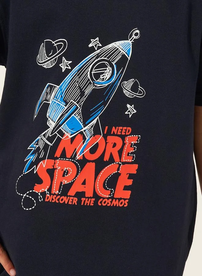 Styli Styli Graphic Print Short Sleeves T-Shirt