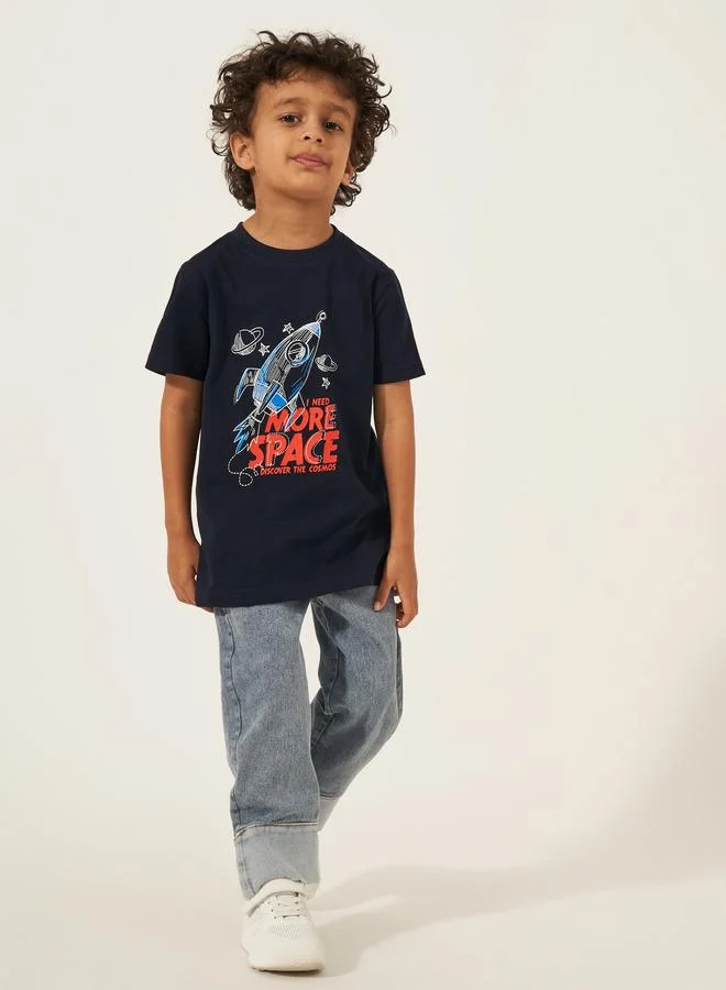 Styli Styli Graphic Print Short Sleeves T-Shirt