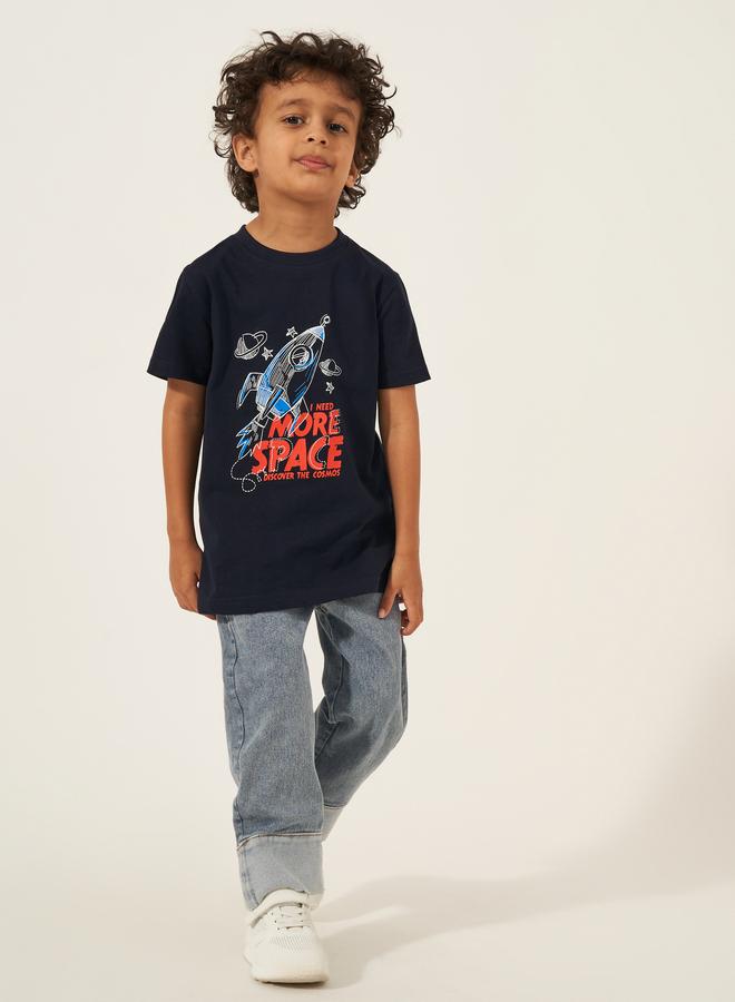 Styli Graphic Print Short Sleeves T-Shirt - Image 2