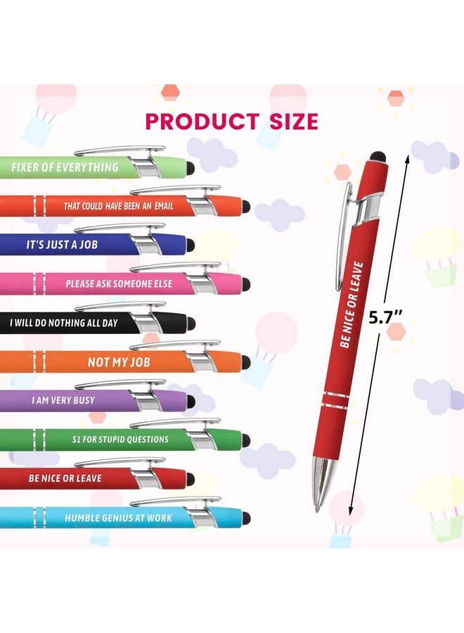 Fancy Land Funny Pens Sarcastic Ballpoint Pens for Adults Snarky Office Supplies for Coworker Women Men Work Colleague Favors 10 PCS - Image 3