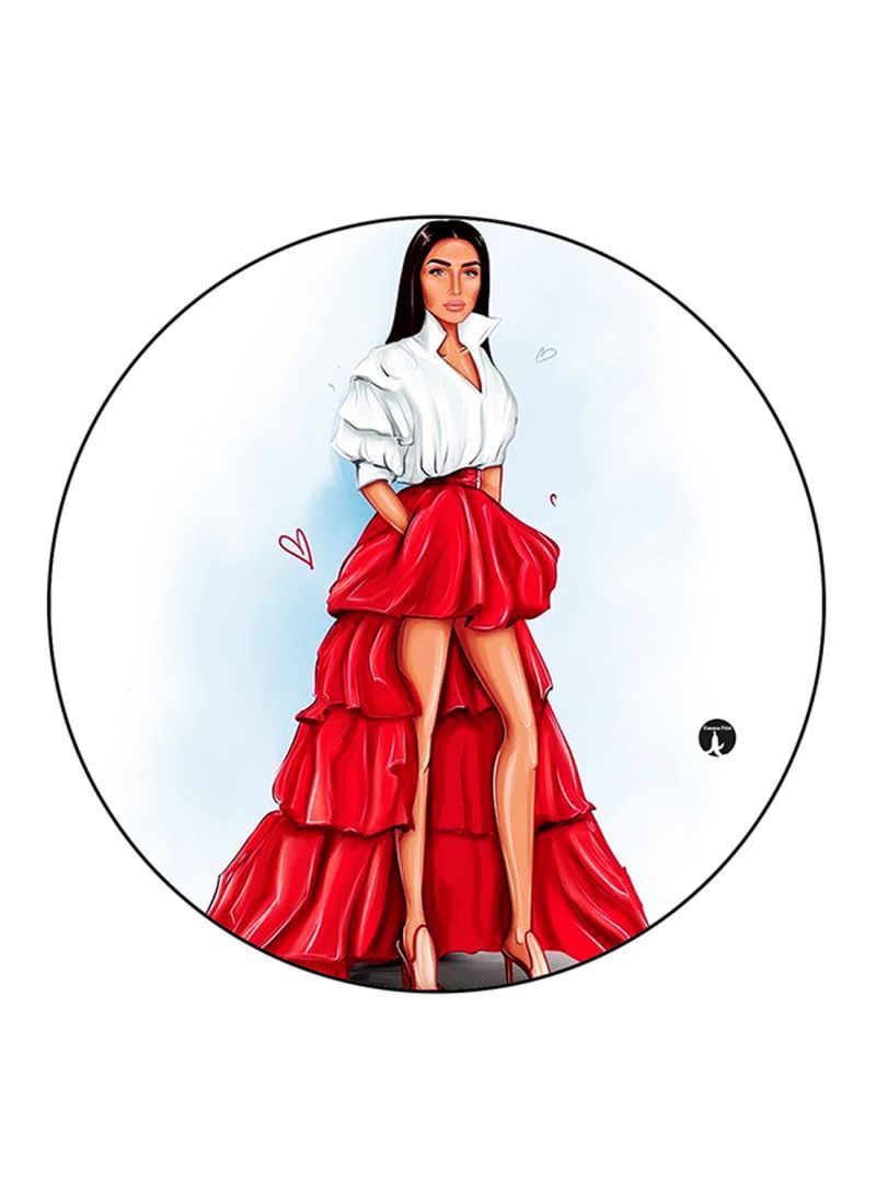 RKN Woman Printed Fridge Magnet Multicolour - Image 1