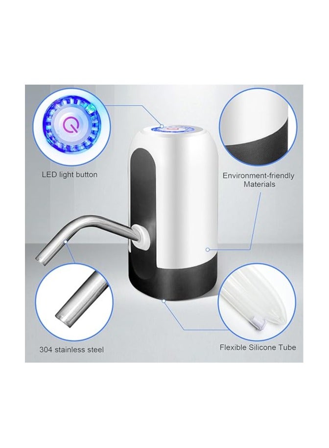 5 Gallon Water Bottle Pump, USB Charging Portable Electric Water Pump for for for 2-5 Gallon Jugs USB Charging Portable Water Dispenser for Office, Home, Camping, Kitchen and etc - Image 2