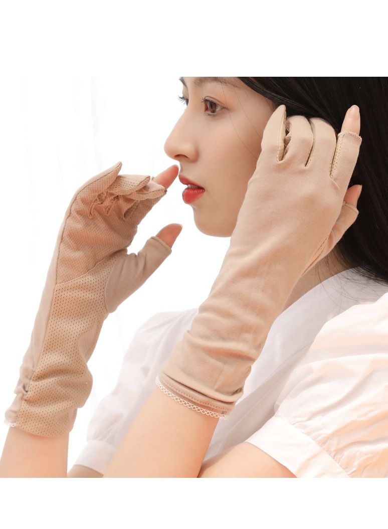 Women's Driving Gloves UV Protection Summer Sun Protection Gloves - Image 1
