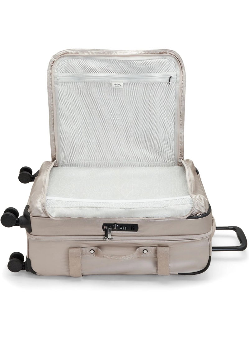 كيبلينغ حقيبة ترولي بعجلات متوسطة بلمعان معدني تلقائي - Image 4