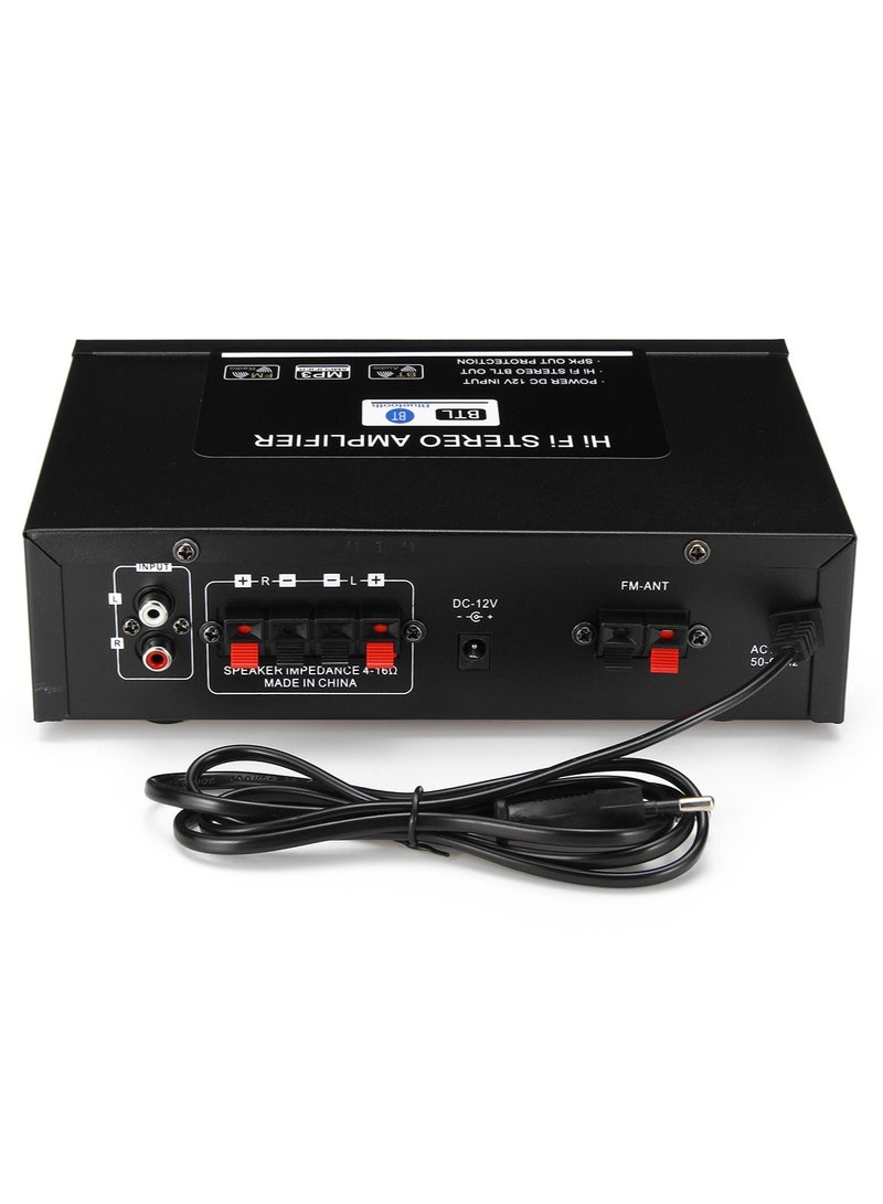 360W Mini Audio Amplifier Bluetooth Stereo Power Amplifier FM SD Hi-Fi 2CH Music Player for Car 12V 220V - Image 3