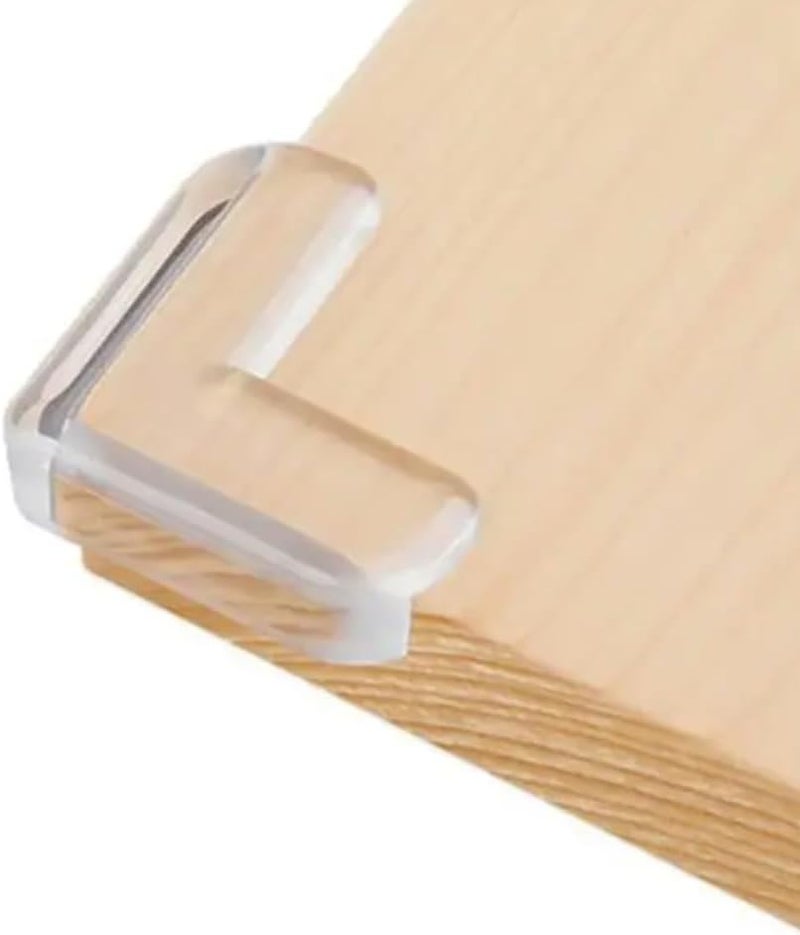 Baby Proof Corner Protectors 12 Pack Clear Transparent LShaped Bumper Cushion for Sharp Corners Furniture Corners and Edges Protector for Baby Safety - Image 1