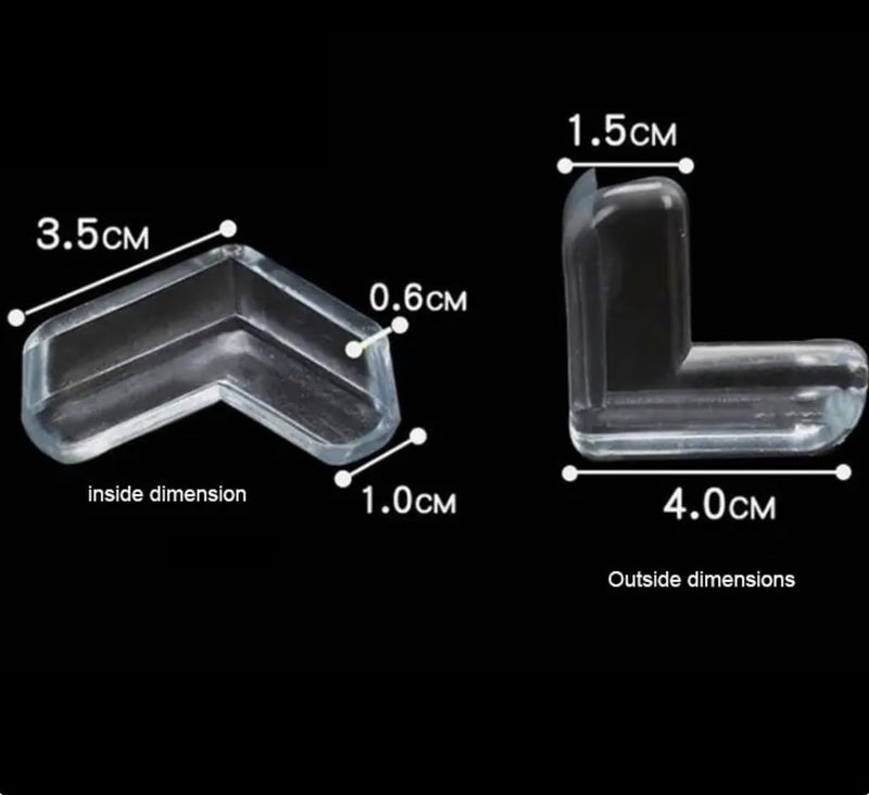 Baby Proof Corner Protectors 12 Pack Clear Transparent LShaped Bumper Cushion for Sharp Corners Furniture Corners and Edges Protector for Baby Safety - Image 2