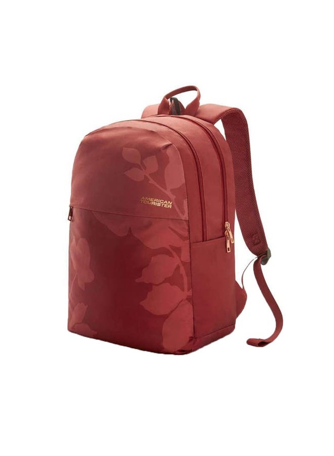 American Tourister Polyester Zip Closure Unisex Backpack - Bella 2.0 - Maroon (MAROON, FRSZ)