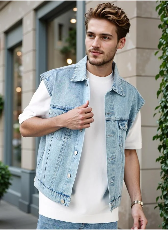 Lee Cooper Lee Cooper Sleeveless Denim Jacket