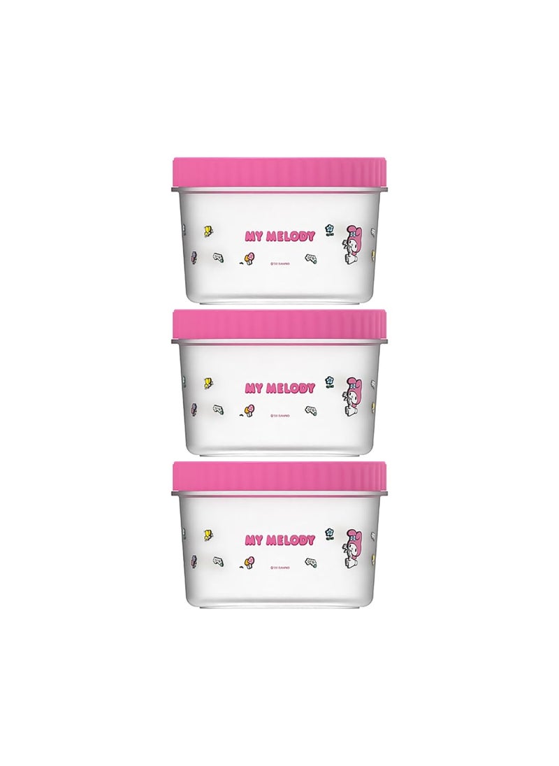 Miniso My Melody Interesting Adventure Food Storage Container (3 pcs, 500mL) 