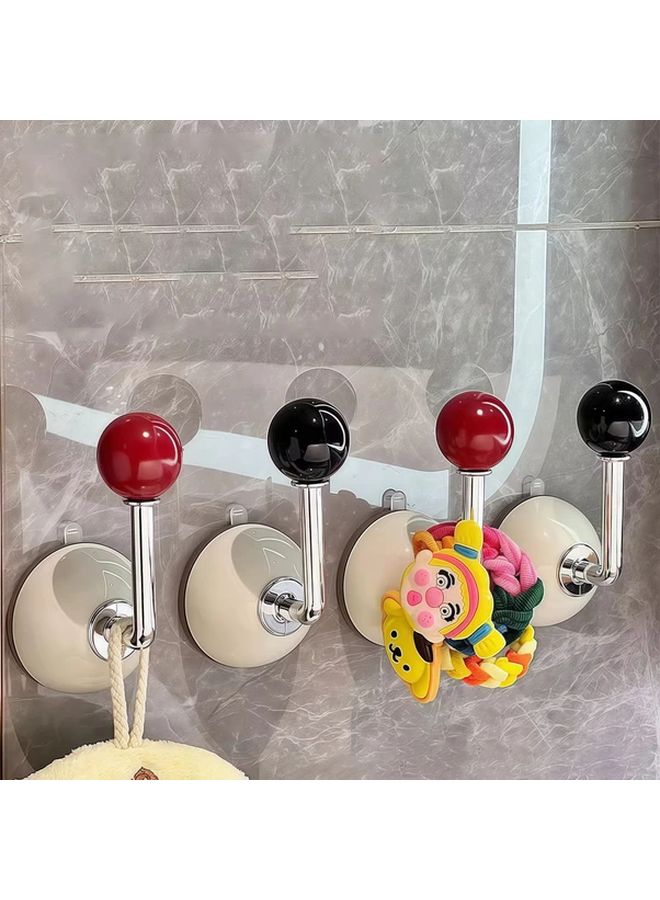 Yellow Stainless Steel Wall Hooks Easy Install No Drilling Strong Suction Cups Reusable Multi Purpose Bathroom Home Storage - Image 2