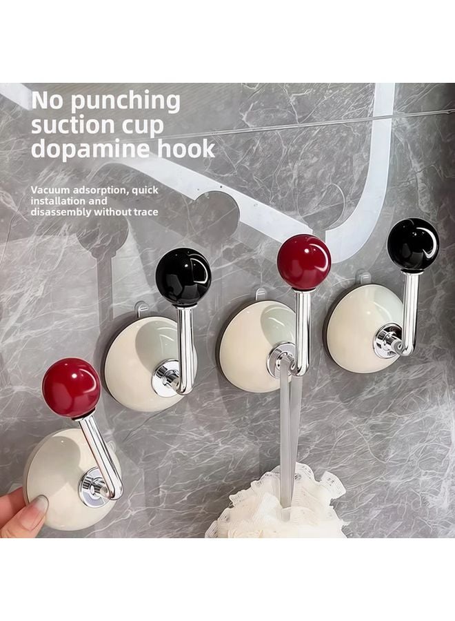 Yellow Stainless Steel Wall Hooks Easy Install No Drilling Strong Suction Cups Reusable Multi Purpose Bathroom Home Storage - Image 3