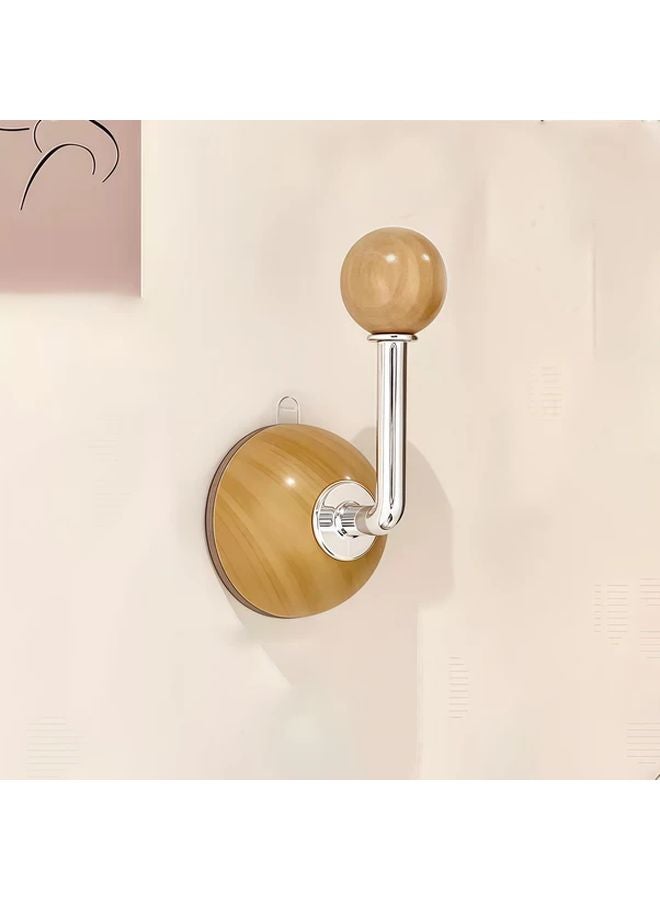 Yellow Stainless Steel Wall Hooks Easy Install No Drilling Strong Suction Cups Reusable Multi Purpose Bathroom Home Storage - Image 1