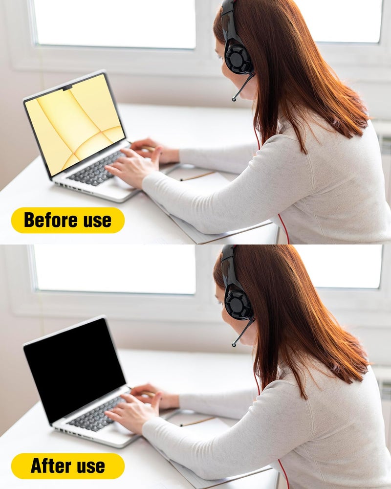 FFORITO F FORITO Magnetic Privacy Screen Protector Compatible with MacBook Pro 14 inch (2025-2021, M5 M4 M3 M2 M1 Pro Max), Removable 360° Anti Peeping Anti Blue Light Anti Glare Laptop Privacy Screen Shield - Image 4
