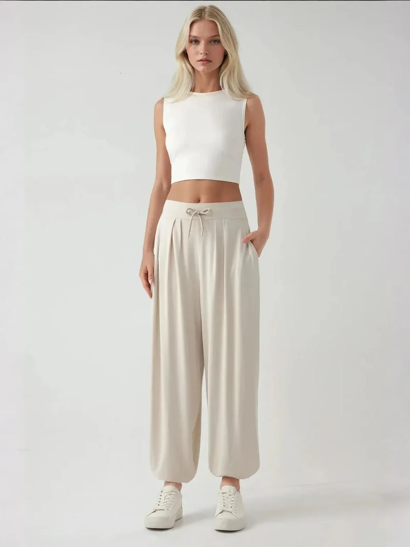 زوبعة بنطلون رياضي بخصر متوسط من مجموعة بوسم