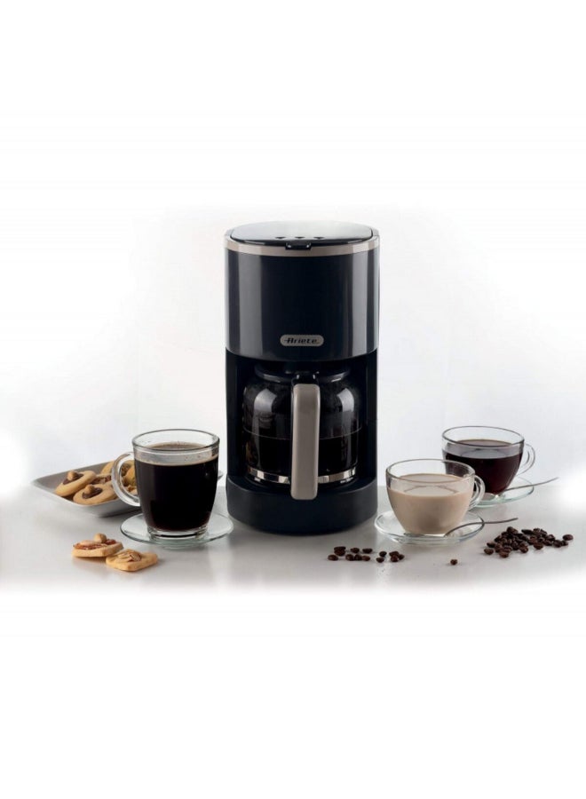 أريتي 900W 12-Cup American Drip Coffee Machine Black 20 x 17 x 31.5 cm 00M139400ARSA 1.25 L 900 W 00M139400ARSA black - Image 2