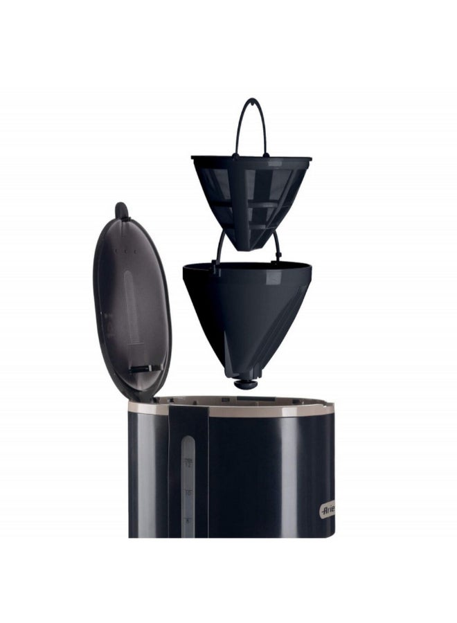 أريتي 900W 12-Cup American Drip Coffee Machine Black 20 x 17 x 31.5 cm 00M139400ARSA 1.25 L 900 W 00M139400ARSA black - Image 3