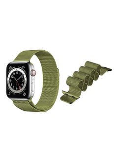 Milanese Replacement Band for Apple Watch Grass Green