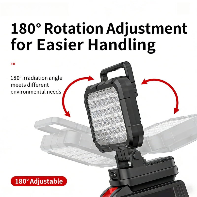 Adjustable USB Rechargeable LED Work Light High Brightness With 2 Ports Color J - Image 4