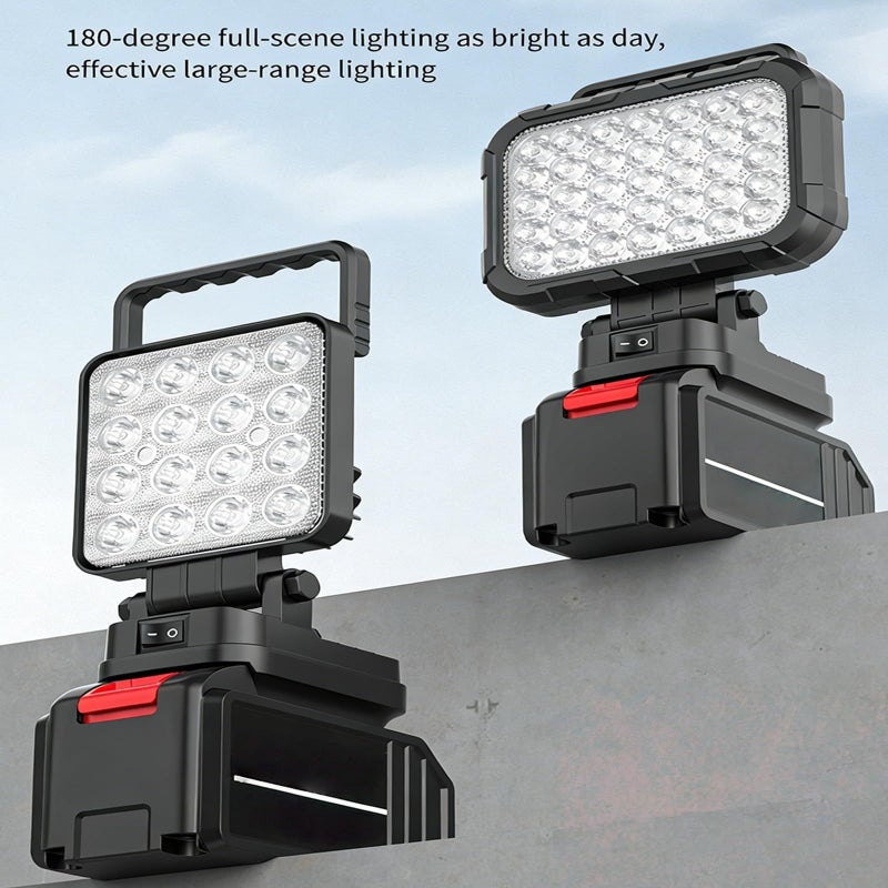 Adjustable USB Rechargeable LED Work Light High Brightness With 2 Ports Color J - Image 3