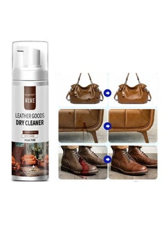 WILLIAM WEIR Leather Goods Dry Cleaner- Foam Cleaner Cleaning Remove Dirt Stain and Grime Suitable for Car Interiors Seats Furniture Couches Sofa Shoes Boots Bags and More 200ml  - Image 1