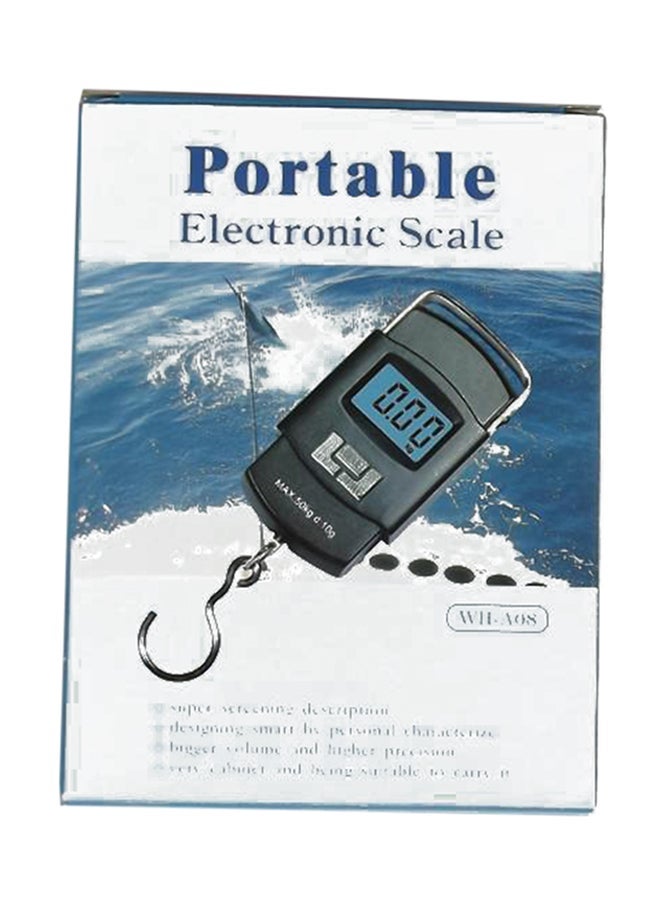 LCD Digital Hanging Luggage Weighing Scale - Black - Image 3