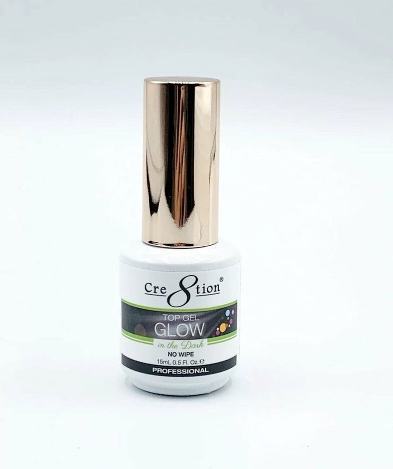 Cre8tion Glow in The Dark Soak Off Top Coat Gel Polish led uv lamp needed Curing Nail Art Nail Polish - Image 2