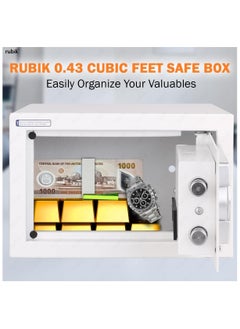 Small Safe Box with Digital Keypad and Key Lock for Home Office Personal Use RB-20EG (20x31x20cm) White - pzsku/Z4881CAFE02A2AD9C9CE4Z/45/_/1729341587/62b0ec72-d21a-4583-9367-add0d0e94e0e