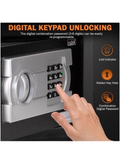 Small Safe Box with Digital Keypad and Key Lock for Home Office Personal Use RB-20EG (20x31x20cm) White - pzsku/Z4881CAFE02A2AD9C9CE4Z/45/_/1729341608/5fafb44b-f1a1-4ff5-a554-fea181993afb