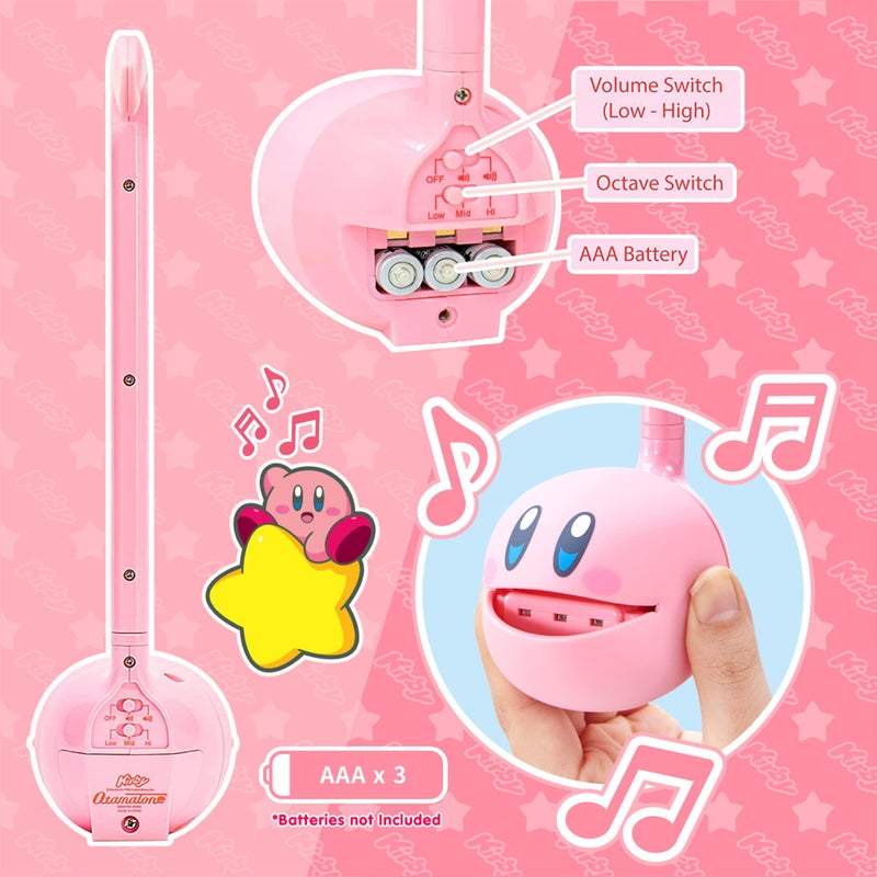 Otamatone أوتاماتون كيربي بطل النجمة الوردية آلة موسيقية إلكترونية يابانية محمولة من مايو دينكي ستوديو الحائزة على جوائز، هدية تعليمية ممتعة لشخصية لعبة البطل الوردي - Image 2