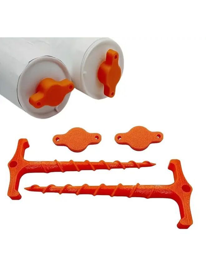 2pcs 4 Corner Sealing Caps Caulking Gun Nozzle Cleaner Prevents Glue Drying Removes Clogs - Image 5